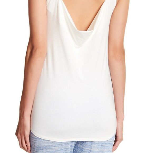 UGG Women's Rosie Back Cutout Tank Top White NWT - Picture 3 of 5